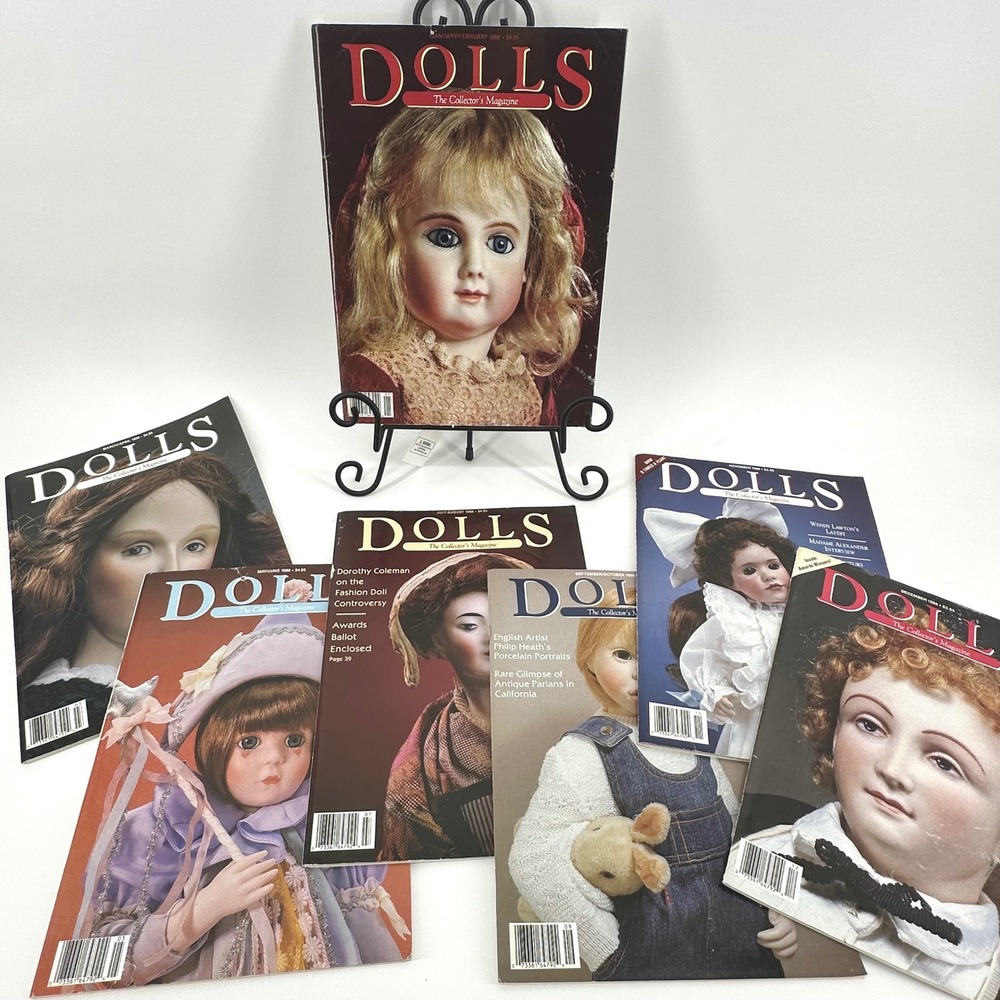 Dolls The Collector's Magazine 1988 Lot 7 Issues Madame Alexander Helen Kish GD